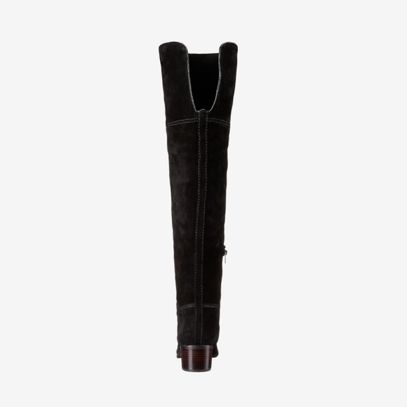 Coach black suede “Lucia” over the knee boots